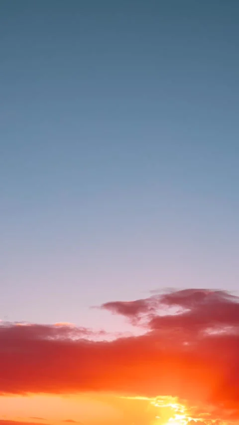 Cumulus Sky Time-lapse vertical. Clouds Move Quickly Across The Sky. Flight Of Stock Footage 261527305