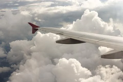 Cumulus under the wing. Photos