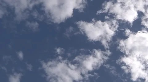 Cumulus white cloud time lapse Stock Footage 51262980