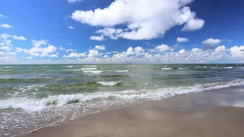 Cumulus_Beach Stock Footage 91048730