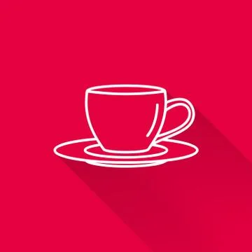Cup and saucer 스톡 일러스트