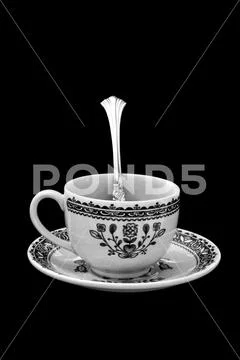 Cup and Saucer Stock Photos