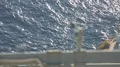 Cup anemometer rotating to measure wind speed at seaside, weather forecast HD Footage