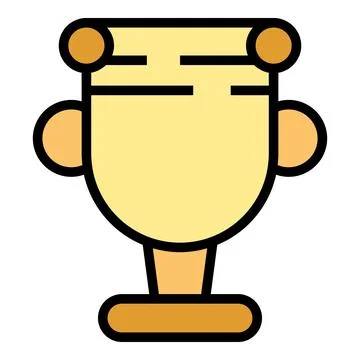 Cup award icon vector flat Illustrazione stock