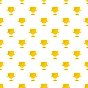 Cup award pattern seamless Illustrazione stock