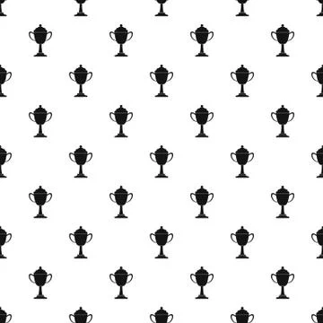 Cup award pattern vector seamless Stock Illustration