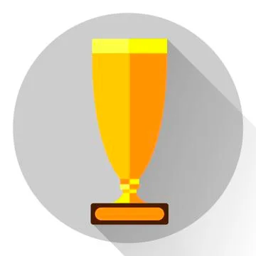 Cup awards in a flat design Stock Illustration