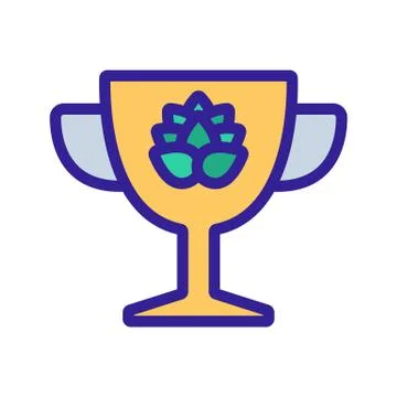 Cup for beer icon vector. Isolated contour symbol illustration 스톡 일러스트