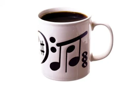 Cup of black coffee. Stock Photos