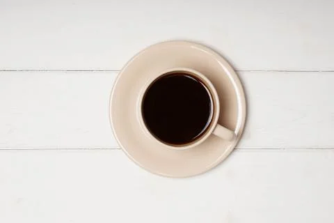 Cup of black coffee Stock Photos