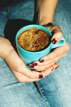 A cup of black coffee Stock Photos