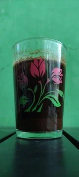 A cup of black coffee Stock Photos