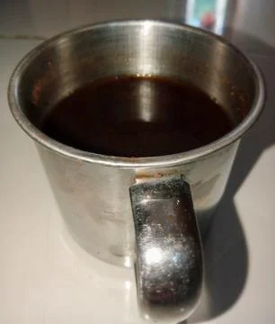 A cup of black coffee 스톡 사진