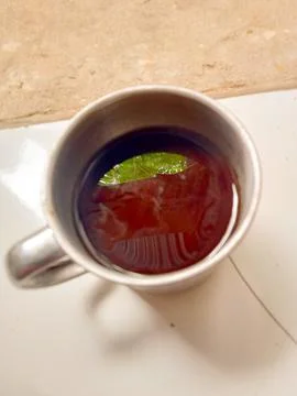 A cup of black coffee Stockfoto's