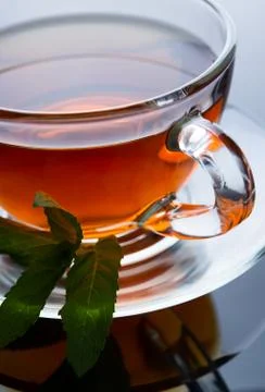 Cup of black tea Stock Photos