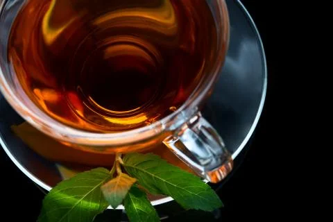 Cup of black tea Foto stock