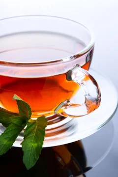 Cup of black tea Stock Photos