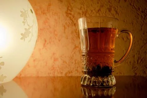 Cup of black tea Stock Photos