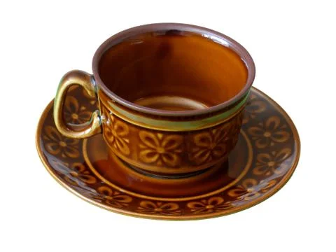 Cup Brown Isolated Stock Photos