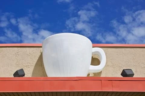 Cup on building Stock Photos