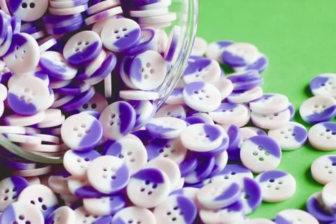 Cup of buttons Foto stock