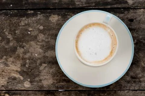 A cup of cafe latte Stock Photos