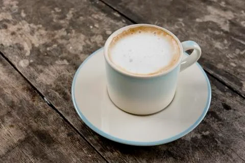 A cup of cafe latte Stock Photos