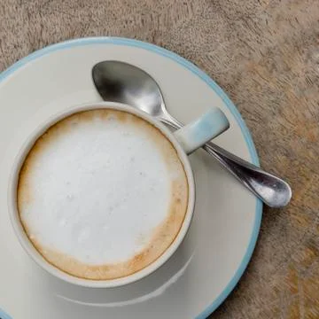 A cup of cafe latte Stock Photos