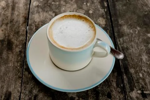 A cup of cafe latte Stock Photos