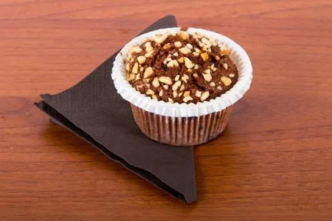 Cup Cake with Chocolate Stock Photos