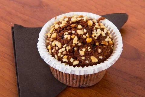 Cup Cake with Chocolate Stock Photos