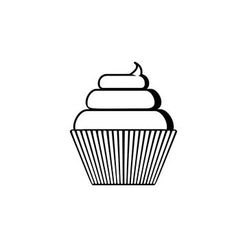 Cup cake icon. Element of bakery icon. Premium quality graphic design. Signs and Stock Illustration