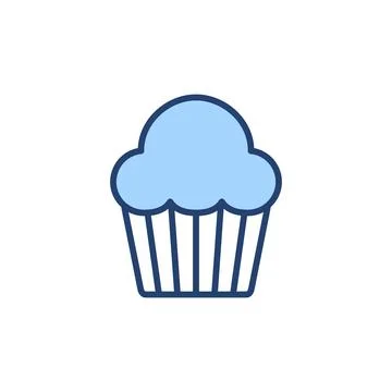 Cup cake icon vector. Cup cake sign and symbol Stock Illustration