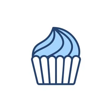 Cup cake icon vector. Cup cake sign and symbol Stock Illustration