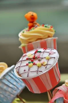 Cup cake Stock Photos