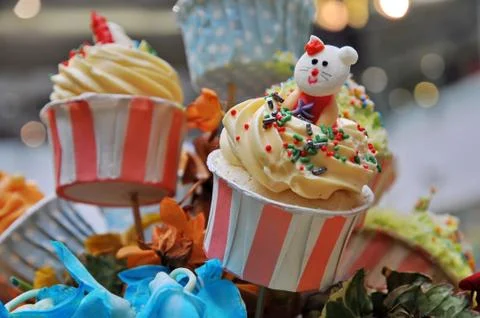 Cup cake Stock Photos