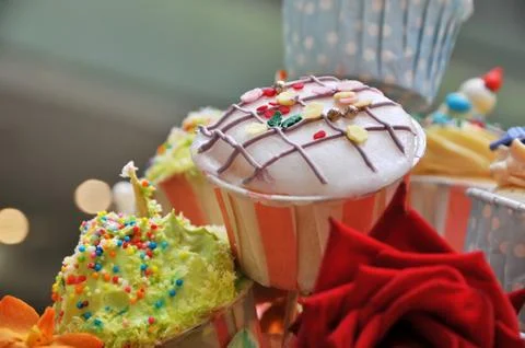 Cup cake Stock Photos