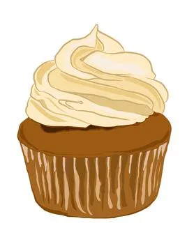 Cup cakes Stock Illustration