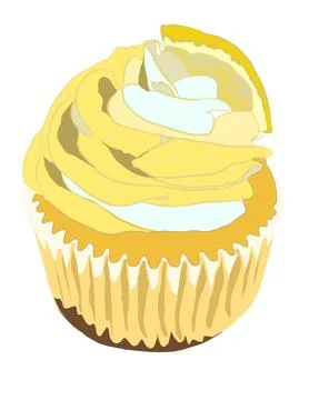 Cup cakes Illustrazione stock