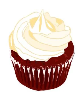 Cup cakes Stock Illustration