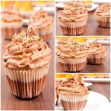 Cup cakes Stock Photos