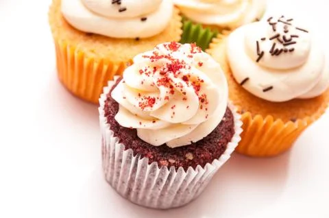 Cup cakes Stock Photos