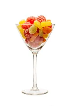 Cup of candy Stock Photos