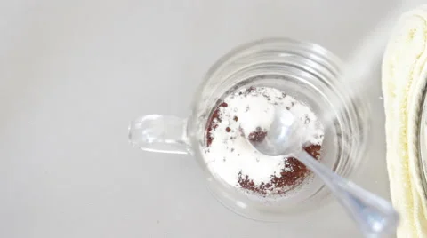 Cup of Cappuccino from capsule coffee machine Stock Footage 45385270