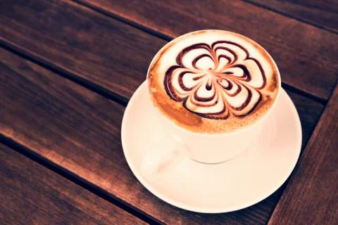 Cup of Cappuccino Coffee Stock Photos