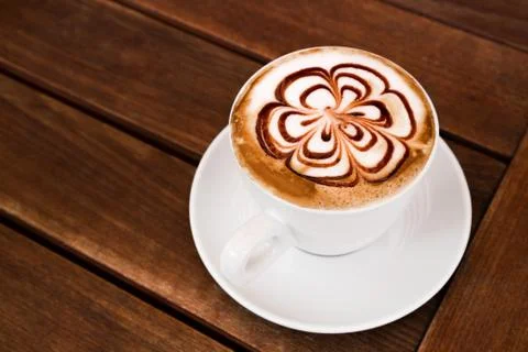 Cup of Cappuccino Coffee Stock Photos