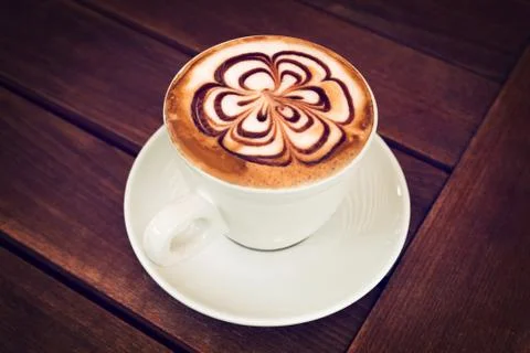 Cup of Cappuccino Coffee Stock Photos