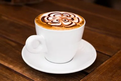 Cup of Cappuccino Coffee Stock Photos