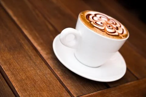 Cup of Cappuccino Coffee Stock Photos