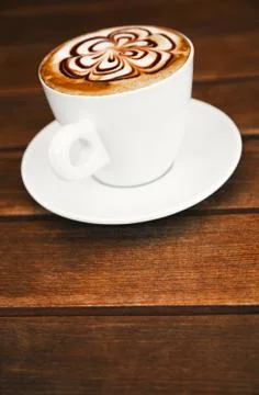 Cup of Cappuccino Coffee Stock Photos